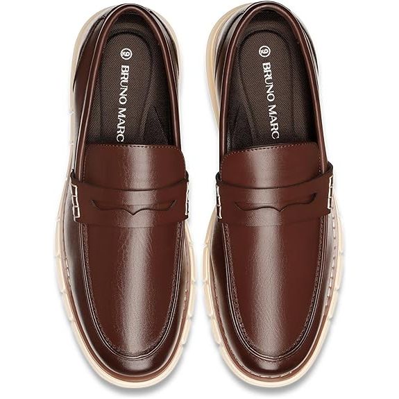 Bruno Marc Men's Casual Dress Shoes Slip-on Lightweight Penny Loafers